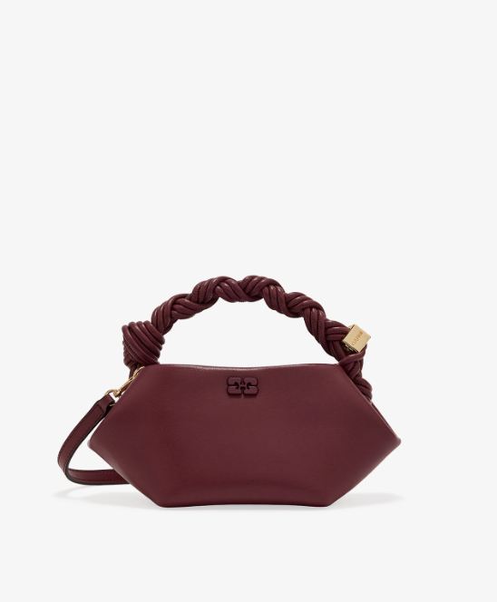 Bolso mini Ganni Bou burdeos